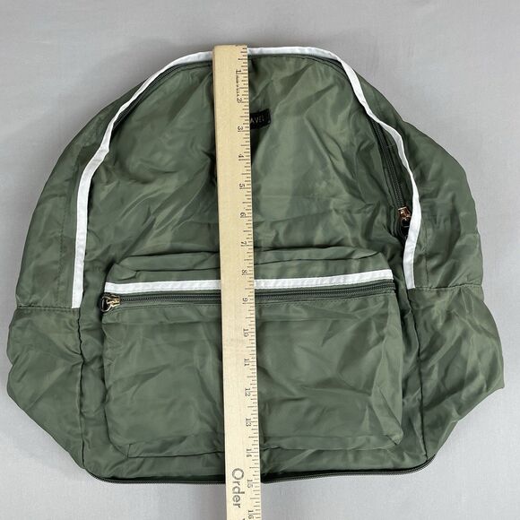 Paraval Fold Up Light Weight Backpack Unisex Green Travel Compact Gorpcore Army - Picture 8 of 14